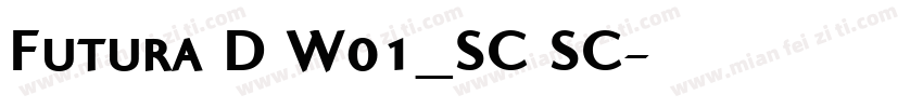 Futura D W01_SC SC字体转换
